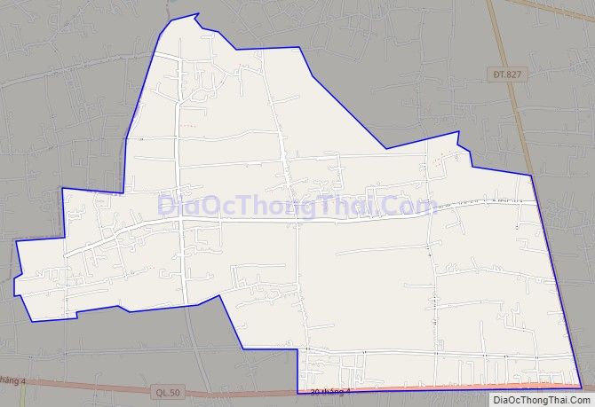 Bản đồ giao thông xã Bình Nhì, huyện Gò Công Tây