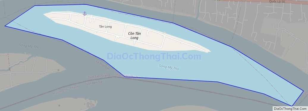 Bản đồ giao thông phường Tân Long, thành phố Mỹ Tho