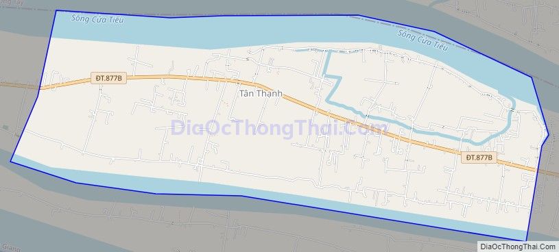 Bản đồ giao thông xã Tân Phú, huyện Tân Phú Đông
