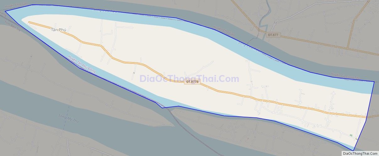 Bản đồ giao thông xã Tân Thới, huyện Tân Phú Đông