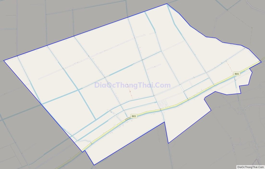 Bản đồ giao thông xã Hưng Thạnh, huyện Tân Phước