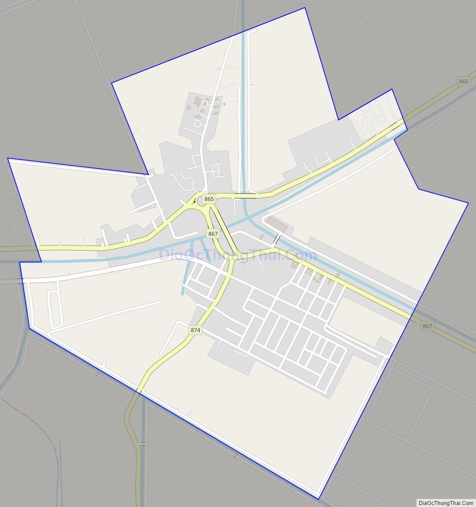 Bản đồ giao thông Thị trấn Mỹ Phước, huyện Tân Phước
