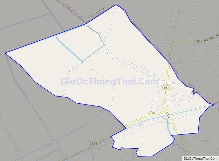 Bản đồ giao thông xã Phú Mỹ, huyện Tân Phước