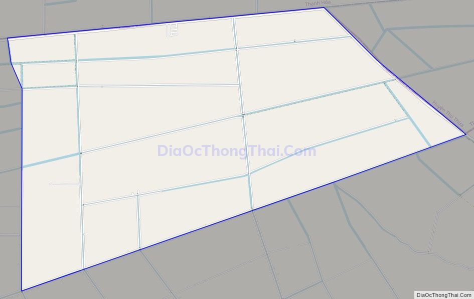 Bản đồ giao thông xã Tân Hòa Đông, huyện Tân Phước