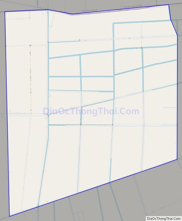 Bản đồ giao thông xã Thạnh Mỹ, huyện Tân Phước