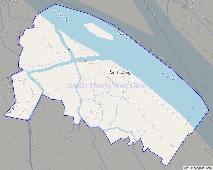 Bản đồ giao thông xã Đức Mỹ, huyện Càng Long
