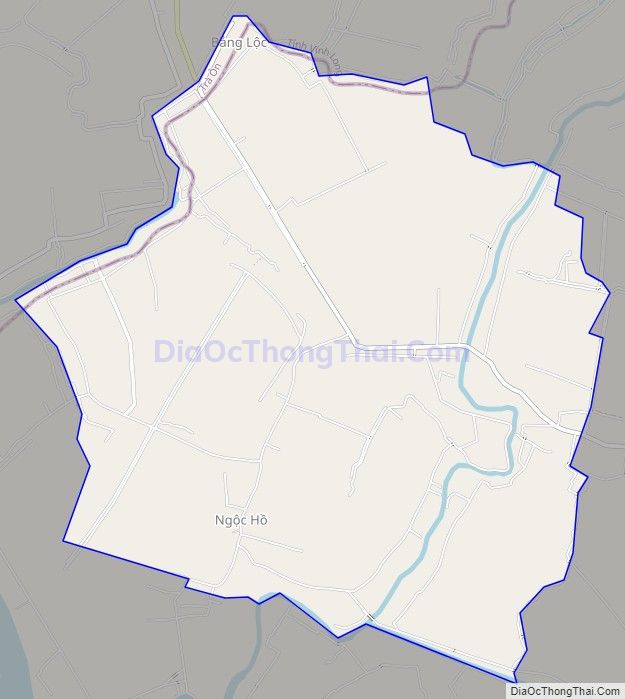 Bản đồ giao thông xã Tam Ngãi, huyện Cầu Kè