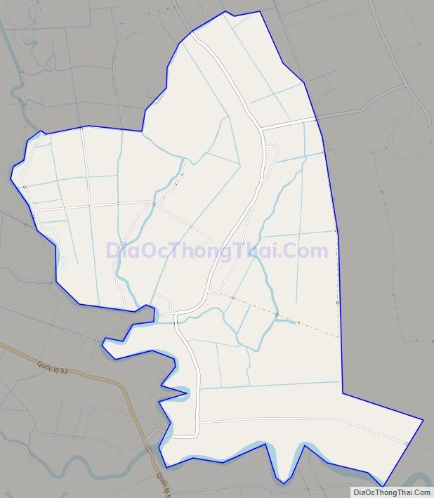 Bản đồ giao thông xã Hiệp Mỹ Đông, huyện Cầu Ngang