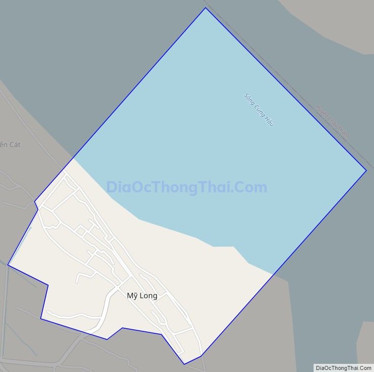 Bản đồ giao thông Thị trấn Mỹ Long, huyện Cầu Ngang