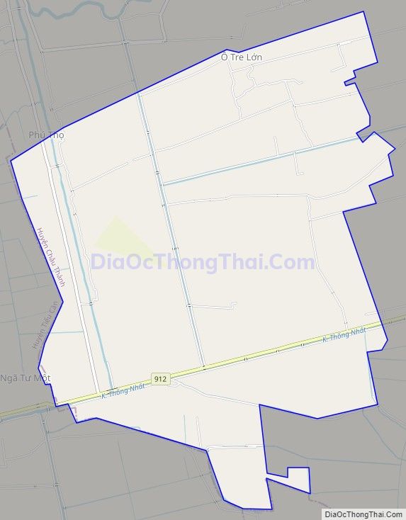 Bản đồ giao thông xã Thanh Mỹ, huyện Châu Thành