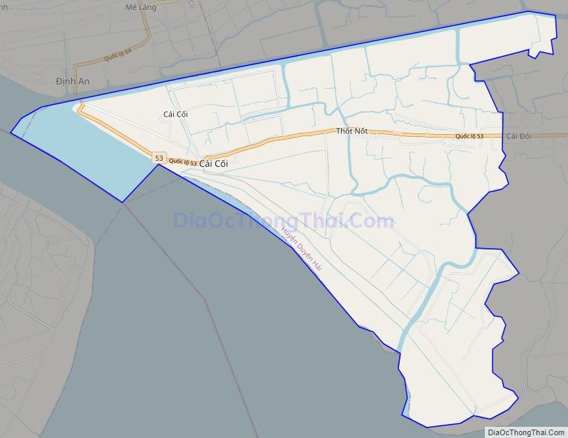 Bản đồ giao thông xã Long Vĩnh, huyện Duyên Hải