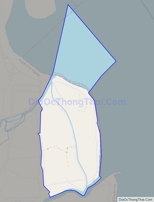 Bản đồ giao thông xã Hiệp Thạnh, thị xã Duyên Hải