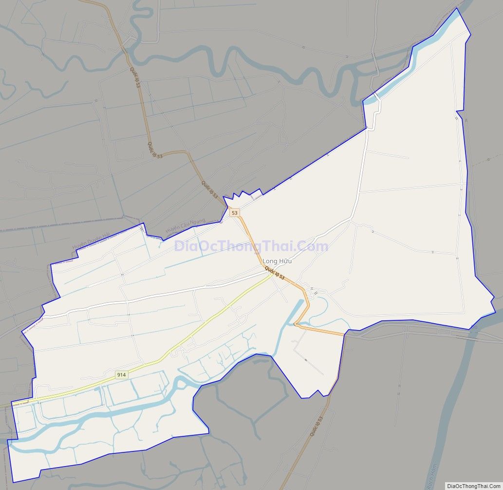 Bản đồ giao thông xã Long Hữu, thị xã Duyên Hải
