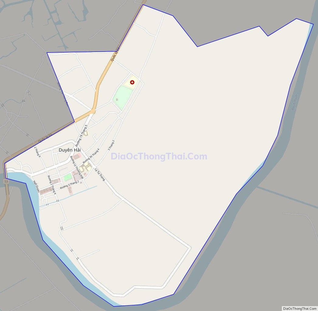Bản đồ giao thông Phường 1, thị xã Duyên Hải
