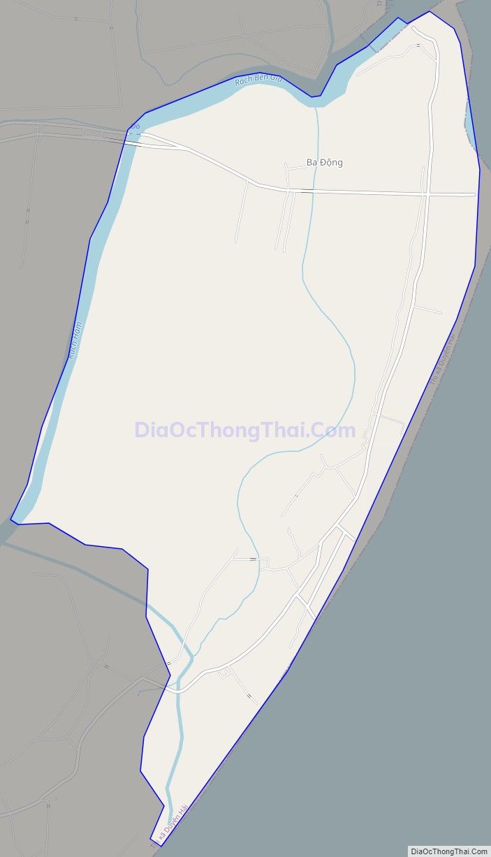 Bản đồ giao thông xã Trường Long Hòa, thị xã Duyên Hải