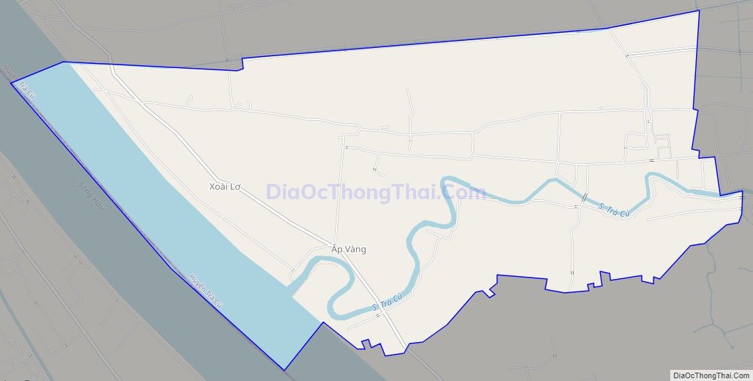 Bản đồ giao thông xã Lưu Nghiệp Anh, huyện Trà Cú