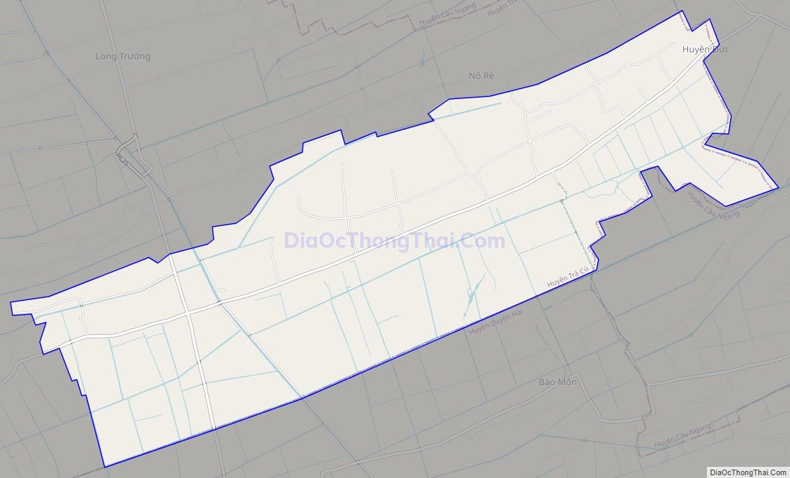 Bản đồ giao thông xã Ngọc Biên, huyện Trà Cú