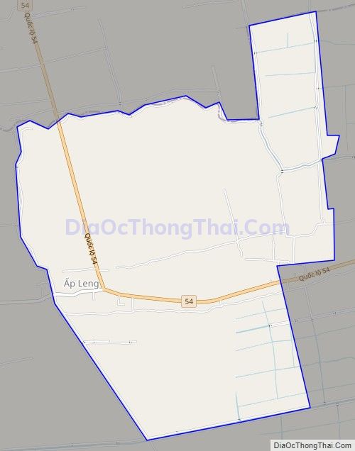 Bản đồ giao thông xã Tân Sơn, huyện Trà Cú