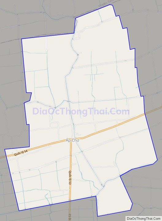 Bản đồ giao thông xã Tập Sơn, huyện Trà Cú