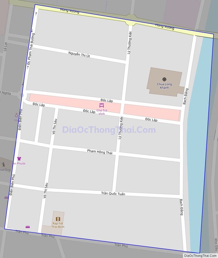 Bản đồ giao thông Phường 3, thành phố Trà Vinh