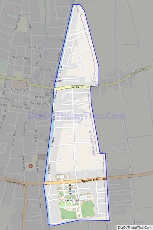 Bản đồ giao thông Phường 5, thành phố Trà Vinh