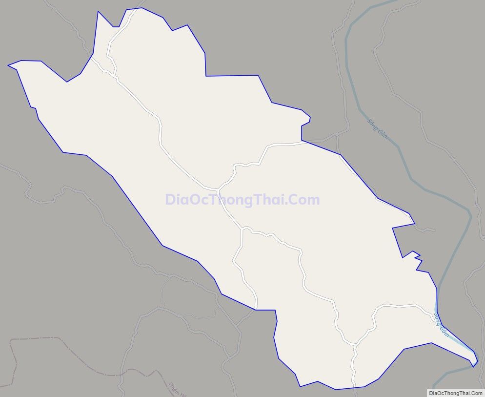 Bản đồ giao thông xã Hòa An, huyện Chiêm Hóa