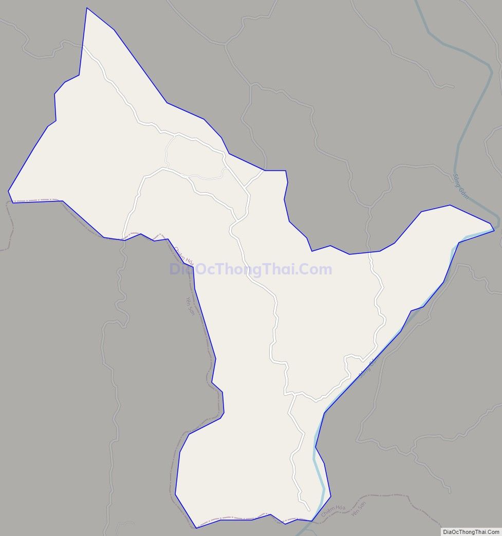 Bản đồ giao thông xã Nhân Lý, huyện Chiêm Hóa