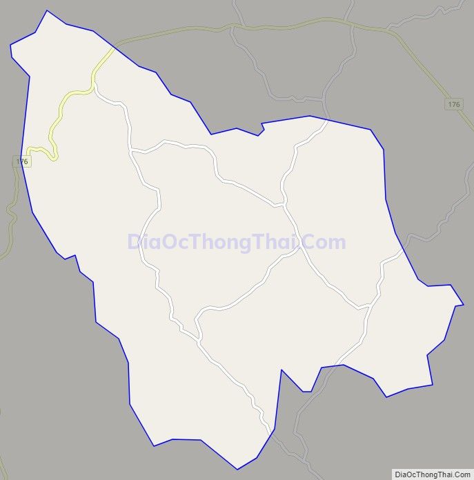 Bản đồ giao thông xã Tân Thịnh, huyện Chiêm Hóa