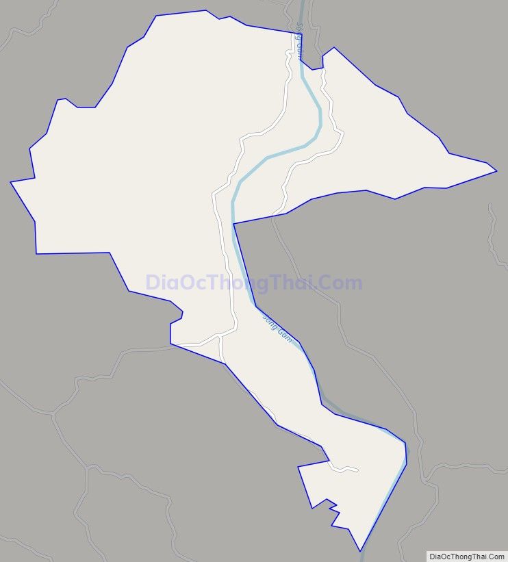 Bản đồ giao thông xã Trung Hòa, huyện Chiêm Hóa