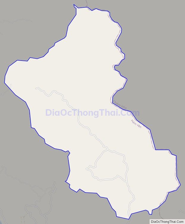 Bản đồ giao thông xã Minh Hương, huyện Hàm Yên