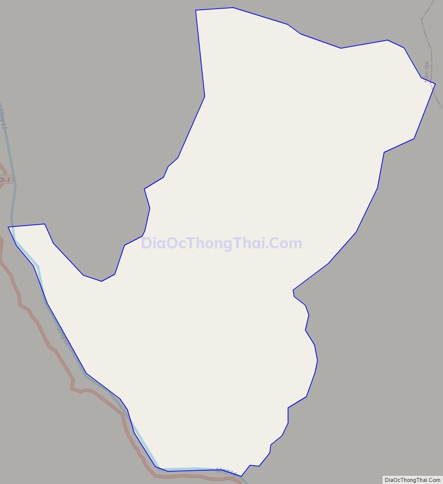 Bản đồ giao thông xã Minh Khương, huyện Hàm Yên
