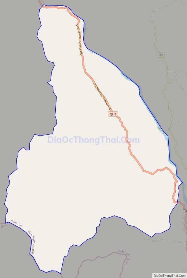Bản đồ giao thông xã Yên Phú, huyện Hàm Yên