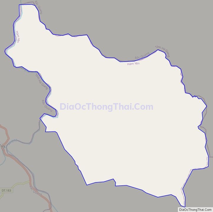 Bản đồ giao thông xã Yên Thuận, huyện Hàm Yên