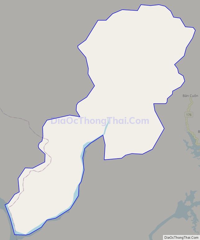 Bản đồ giao thông xã Côn Lôn, huyện Na Hang