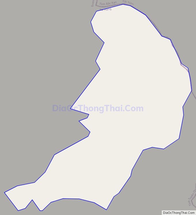 Bản đồ giao thông xã Hồng Thái, huyện Na Hang