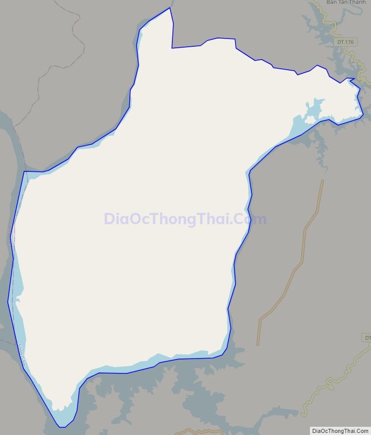 Bản đồ giao thông xã Khâu Tinh, huyện Na Hang