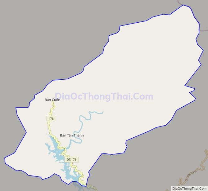 Bản đồ giao thông xã Yên Hoa, huyện Na Hang