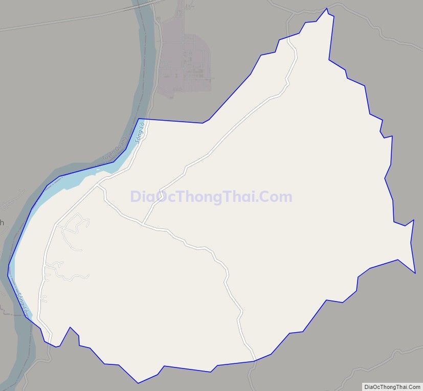 Bản đồ giao thông xã Cấp Tiến, huyện Sơn Dương