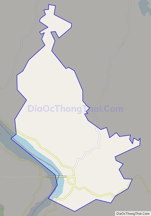 Bản đồ giao thông xã Hồng Lạc, huyện Sơn Dương
