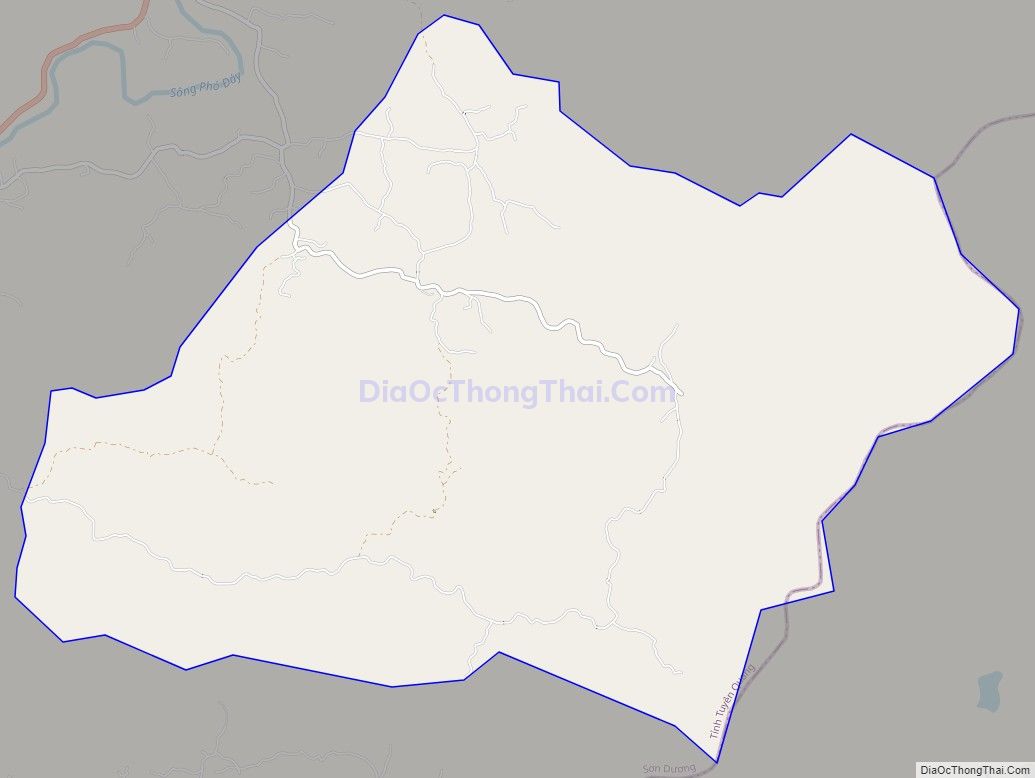 Bản đồ giao thông xã Lương Thiện, huyện Sơn Dương