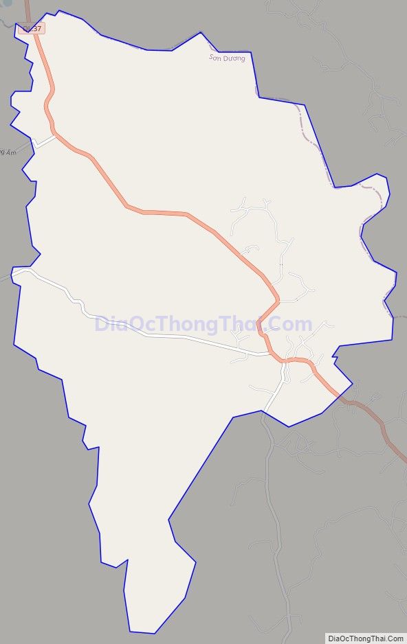 Bản đồ giao thông xã Thương Ấm, huyện Sơn Dương