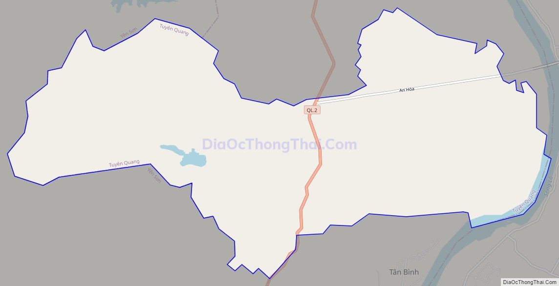Bản đồ giao thông phường Đội Cấn, thành phố Tuyên Quang