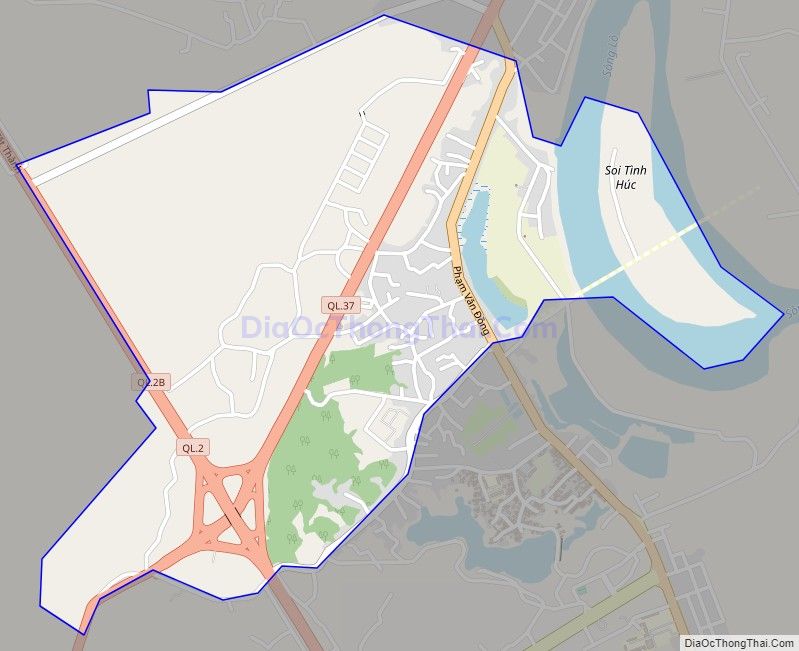 Bản đồ giao thông phường Hưng Thành, thành phố Tuyên Quang