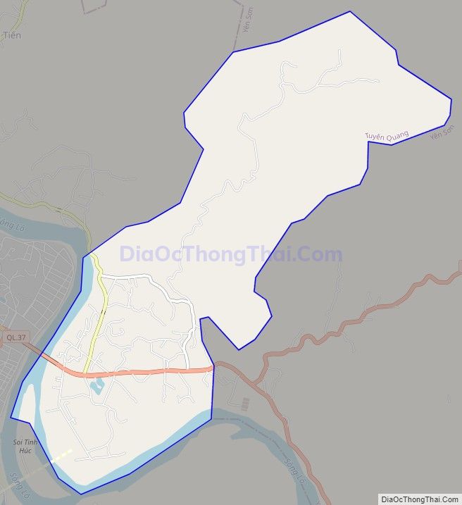 Bản đồ giao thông phường Nông Tiến, thành phố Tuyên Quang