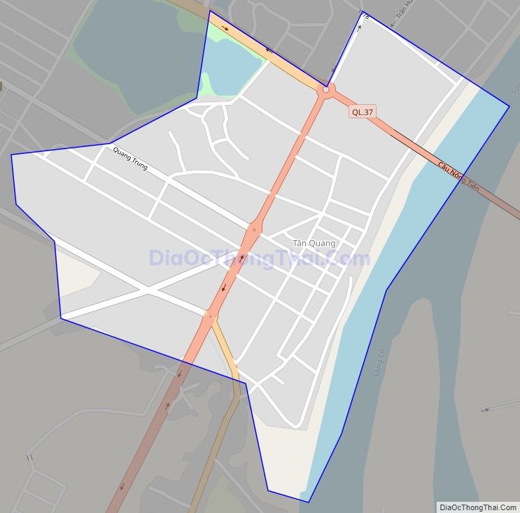 Bản đồ giao thông phường Tân Quang, thành phố Tuyên Quang