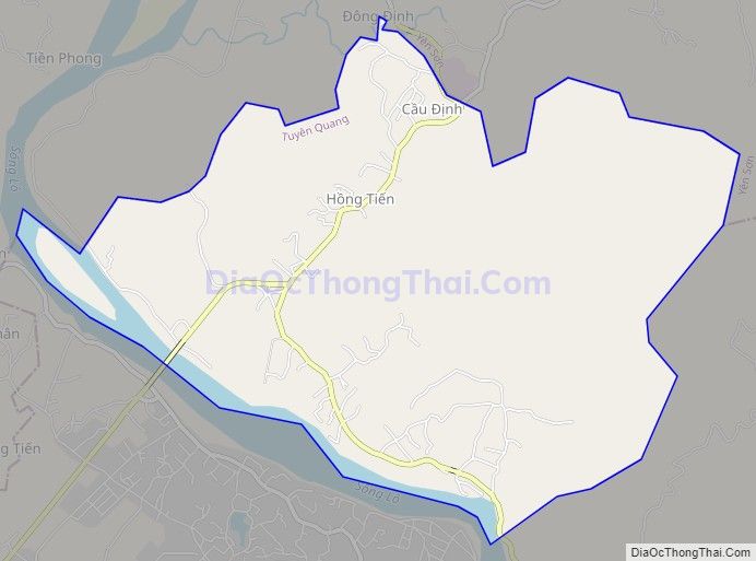 Bản đồ giao thông xã Tràng Đà, thành phố Tuyên Quang