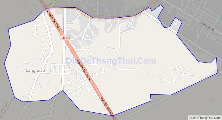 Bản đồ giao thông phường Ỷ La, thành phố Tuyên Quang