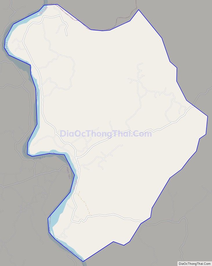 Bản đồ giao thông xã Chiêu Yên, huyện Yên Sơn