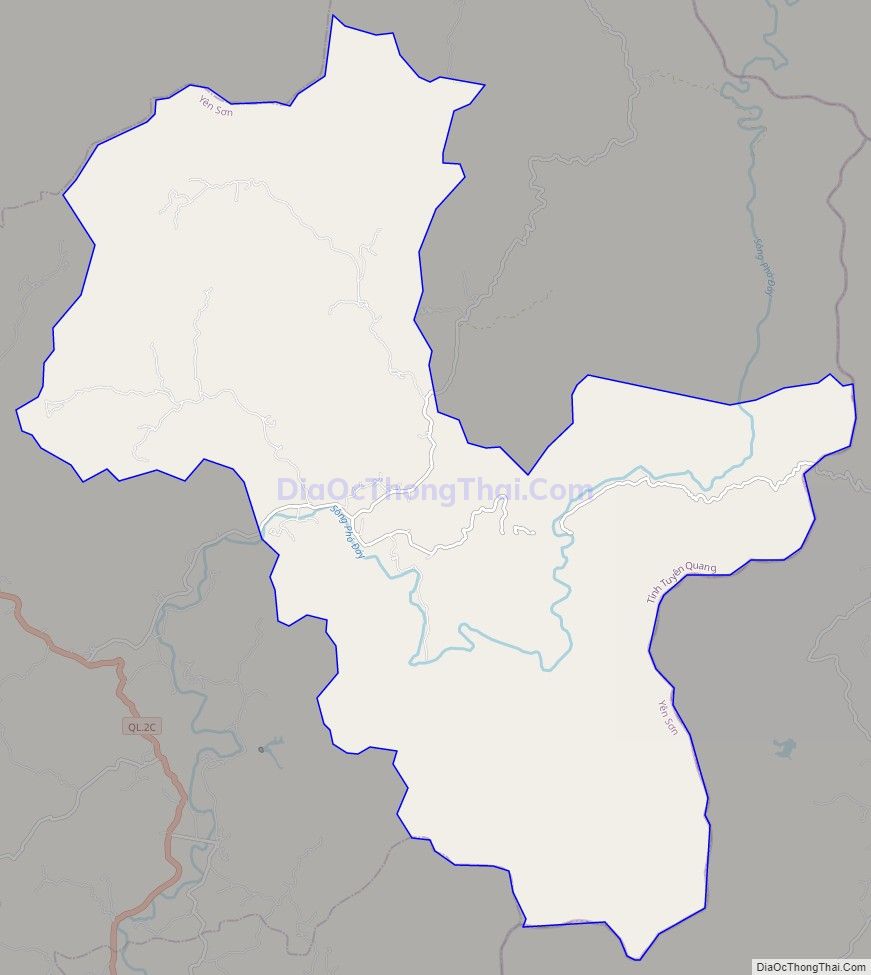 Bản đồ giao thông xã Hùng Lợi, huyện Yên Sơn