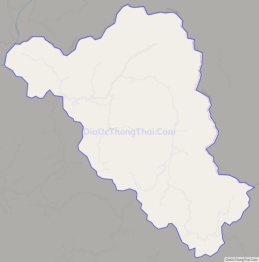 Bản đồ giao thông xã Kiến Thiết, huyện Yên Sơn